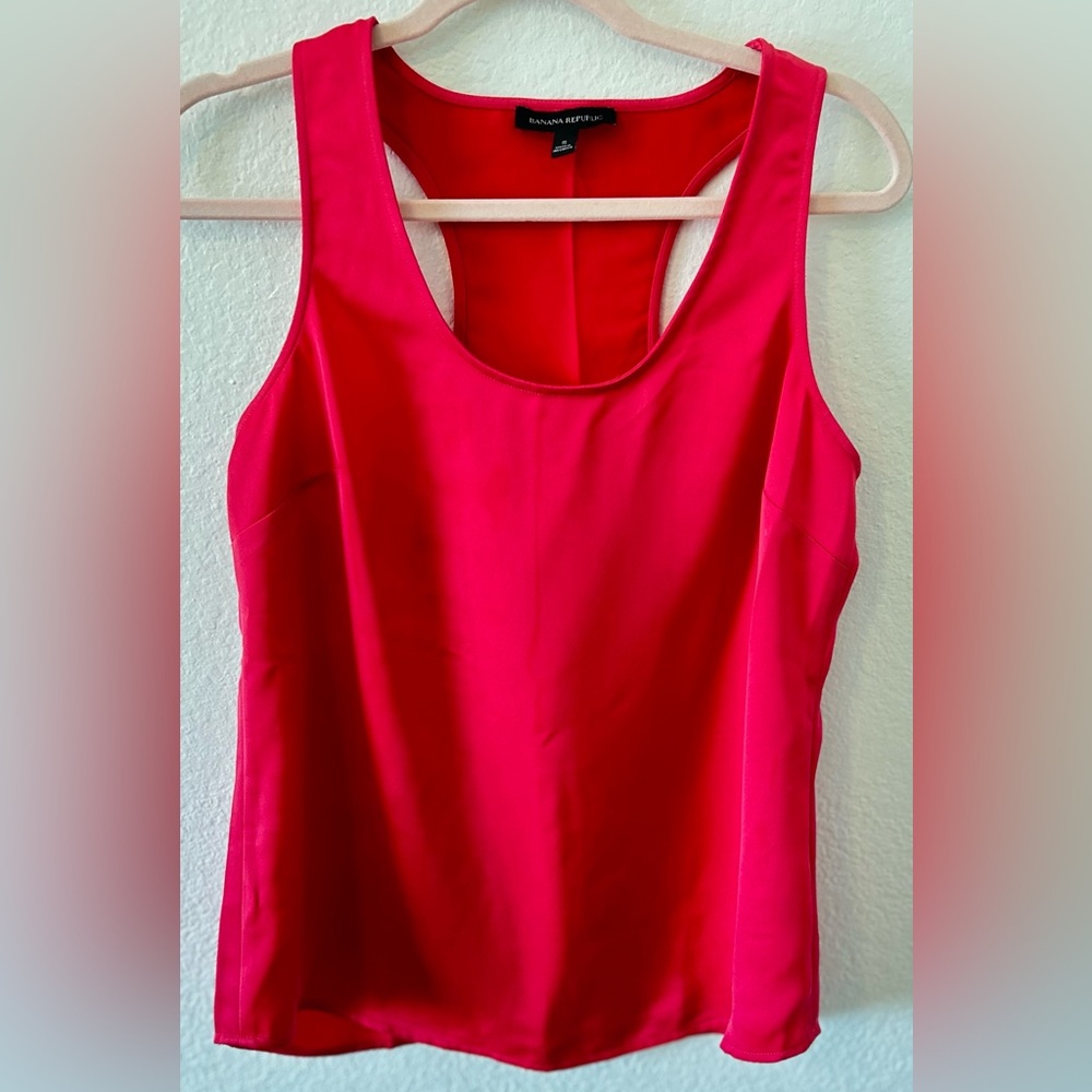 Banana Republic Red Racerback‎ Tank SZ S